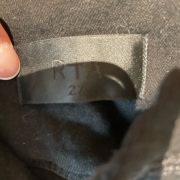 Size 27 RTA distressed denim with silver zipper detail - Picture 4 of 4